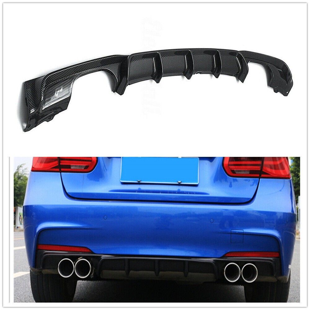 Rear Bumper Diffuser Spoiler Lip Cover For BMW F30 325i 335i M-Sport 2012-2018
