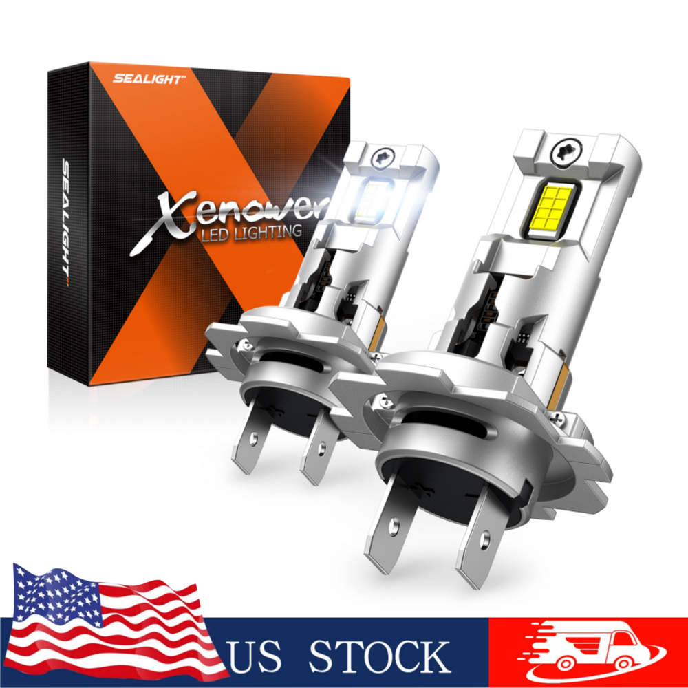 X5 SEALIGHT H7 LED Headlight Bulb Conversion Kit High Beam 6500K White Bright