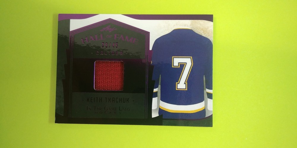 2022-23 ITG Used Hall Of Fame Caliber Relics PURPLE 36/45 Keith Tkachuk #HF-7