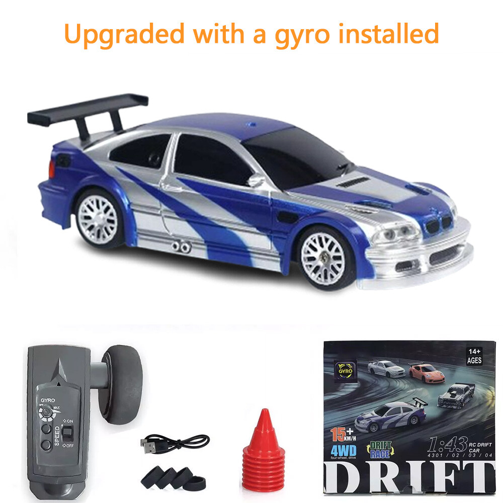 1/43 RTR RC Race Car Gyro 4*4 Fully Proportional Control Speed Mini Car Toy Gift