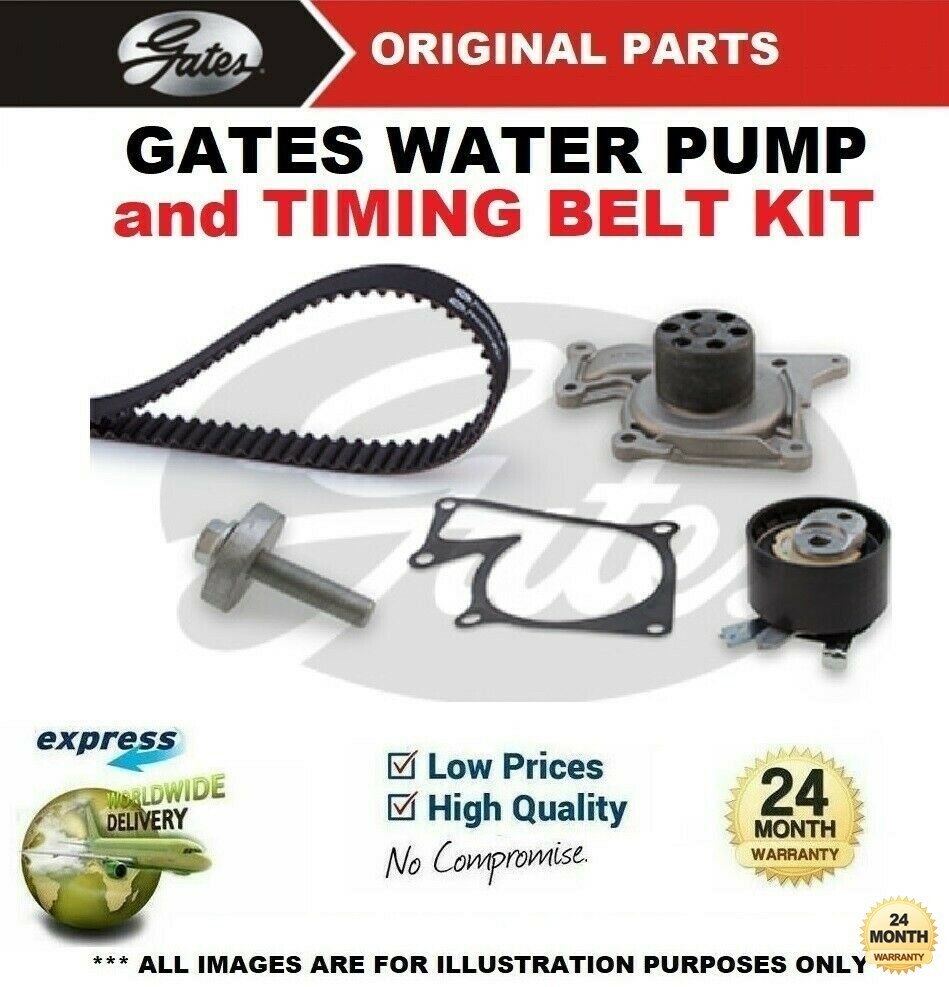 GATES WATER PUMP & TIMING BELT KIT for NISSAN MICRA V 1.5dCi 2016->