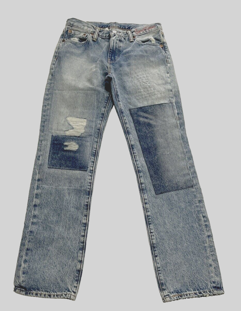 Levi's Limited Men's Ripped 511 Slim Fit Patch Jeans - 30 x 30 - Rare new