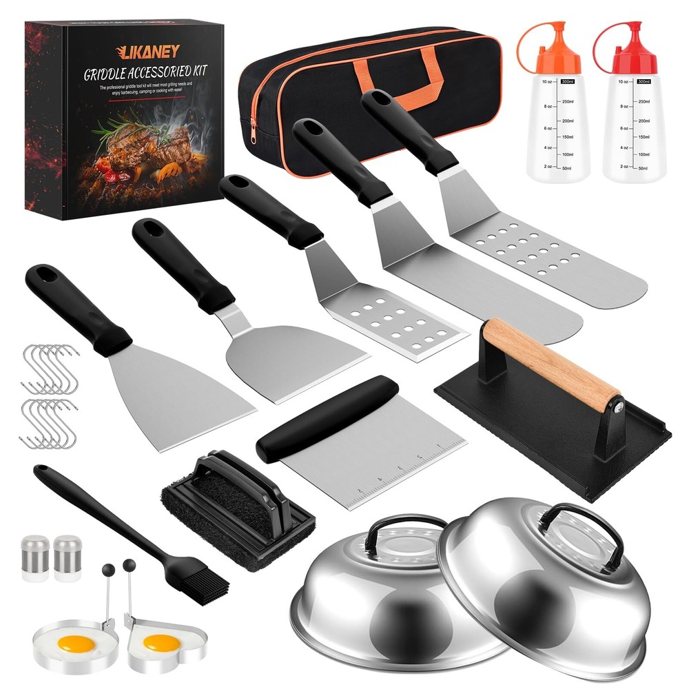 28PCS Blackstone Griddle Accessories Kit with Flat Top Grill Tools Set