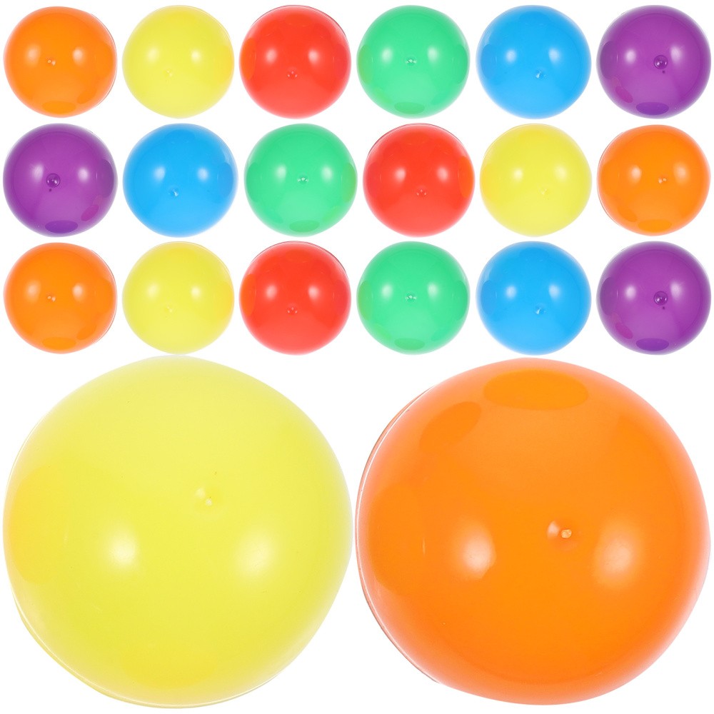50 Pcs Colorful Shell Colored Round Capsules Baby Empty Vending