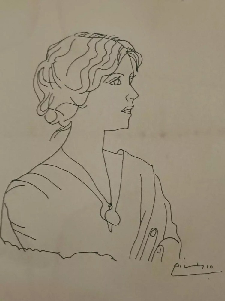 Pablo Picasso COA Art Drawing Painting Vintage Handmade Signed Original Paper