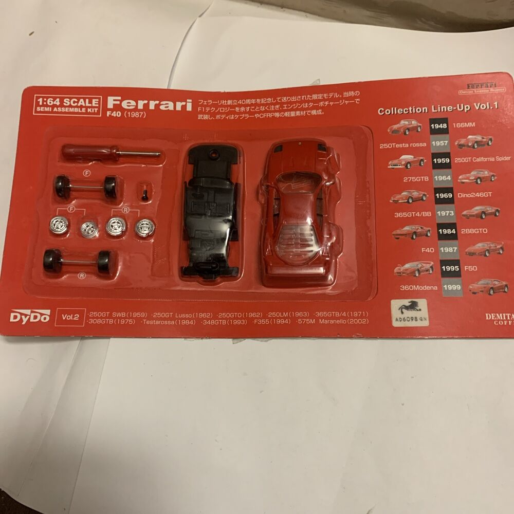 1/64 Kyosho Dydo - Ferrari F40 (1987) RED diecast car model Kit