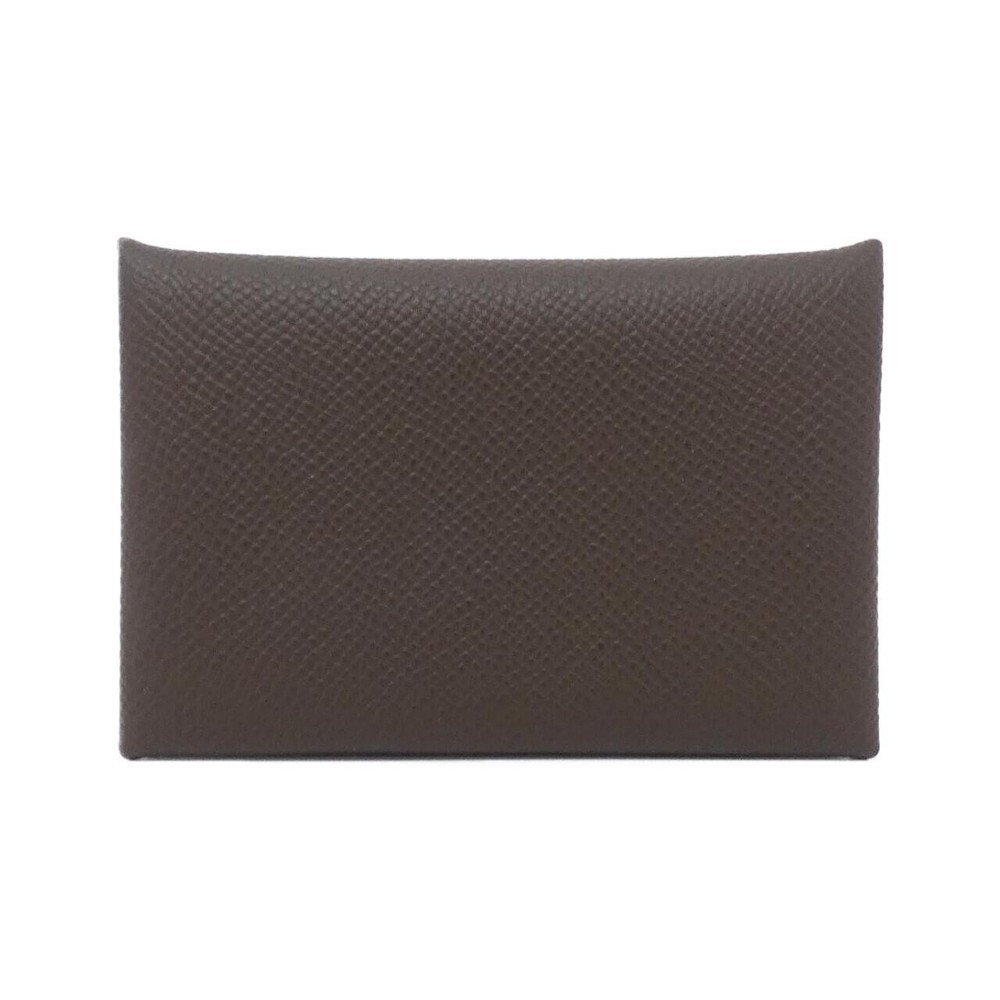 Authentic Hermès Calvi 044164CK Card Case #230-000-358-7460