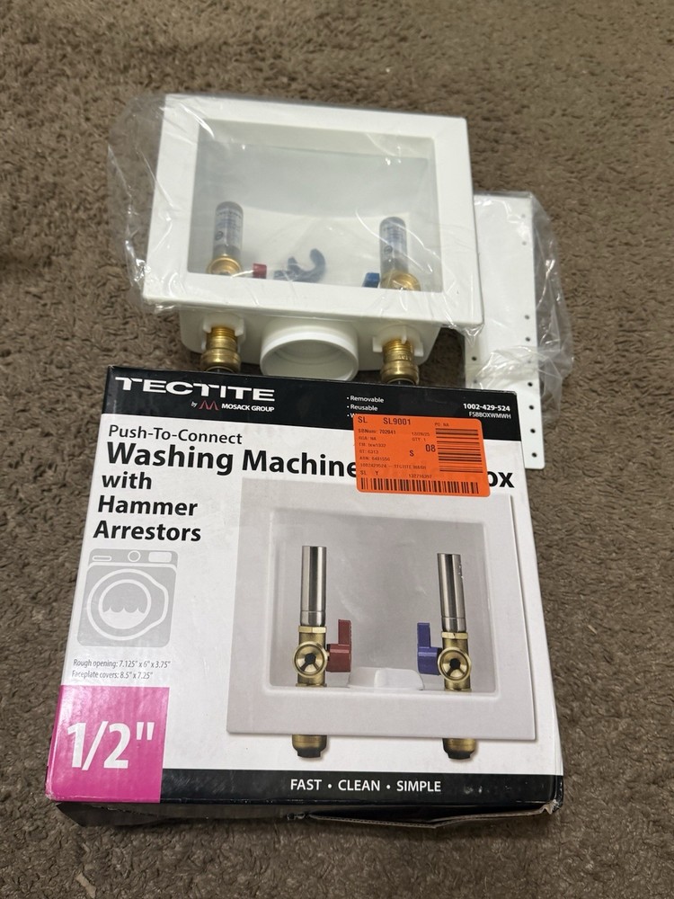 APOLLO Tectite FSBBOXWMWH 1/2 in. Brass Push-to-Connect x 3/4 in. Male Hose Thre