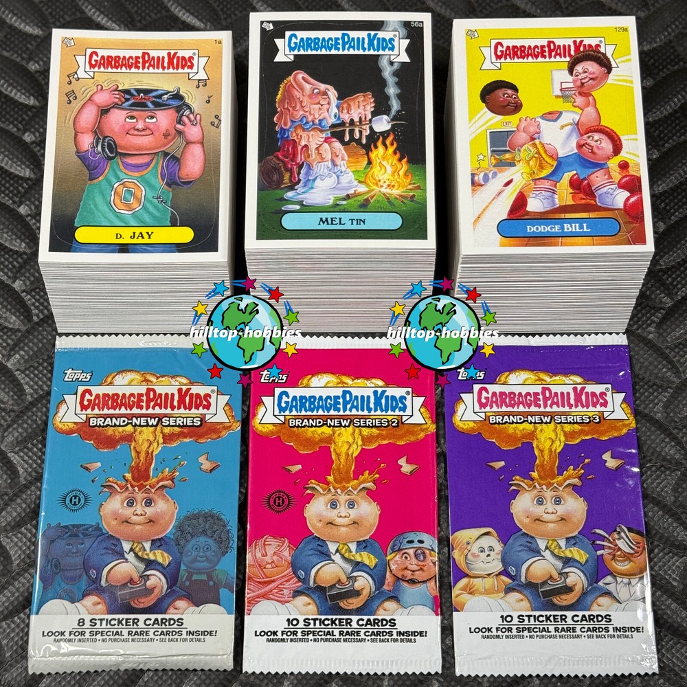 GARBAGE PAIL KIDS BNS1 2 3 COMPLETE 388 CARD BASE SET SERIES 1A TO 194B NEW