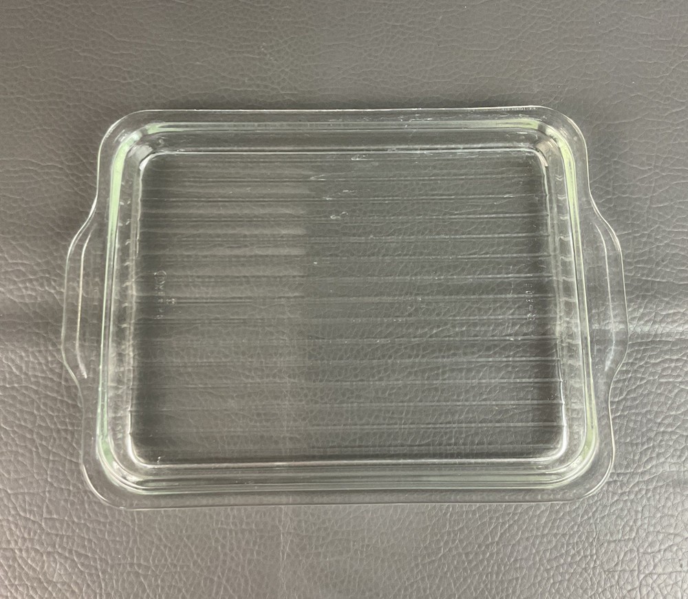 Pyrex 503-C LID ONLY Ribbed Glass  Handles Refrigerator Dish Cover