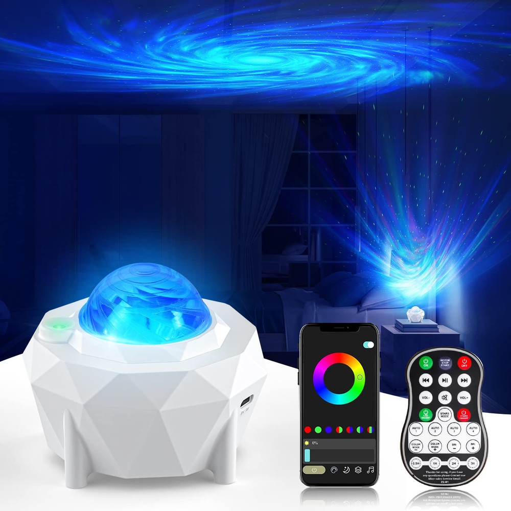 Star Galaxy Projector for Bedroom with Speaker APP/Remote Timer Control,Night...