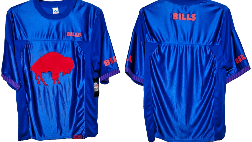 NWT Large Buffalo Bills NFL Team Apparel Premium Embroidered Throwback Jersey