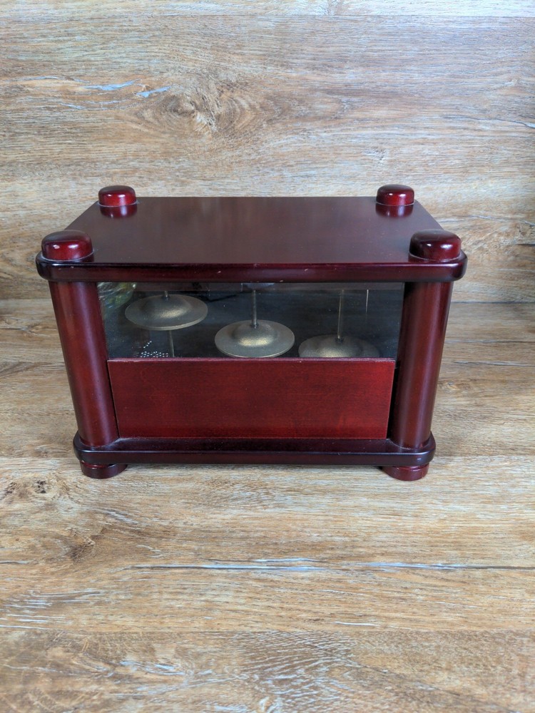 Falling Rain Nature Chimes Wood Wooden Box w Beads Zen Sound Meditation