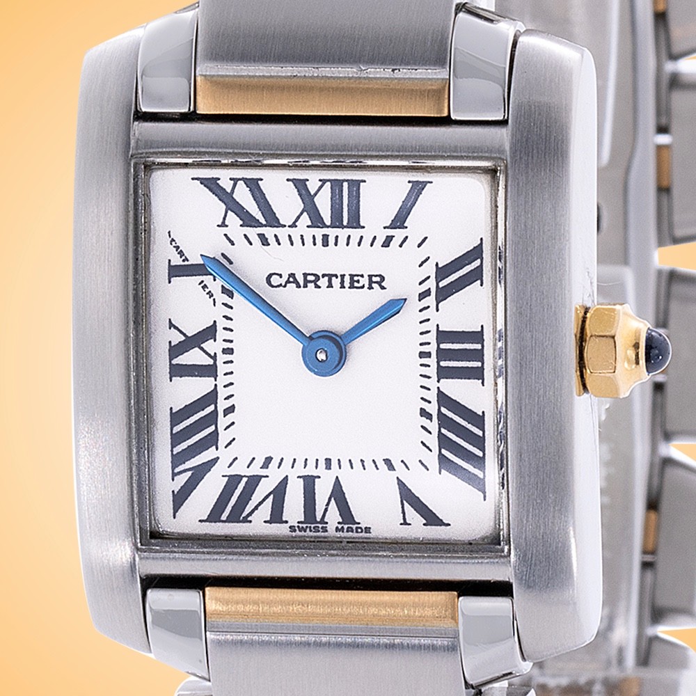 Cartier Tank Francaise Quartz Stainless Steel Ladies Watch W51007Q4