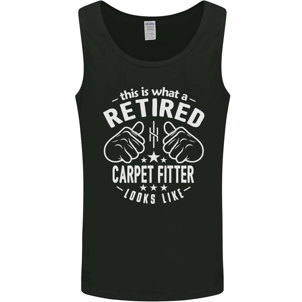A Retired Carpet Fitter Looks Like Mens Vest Tank Top