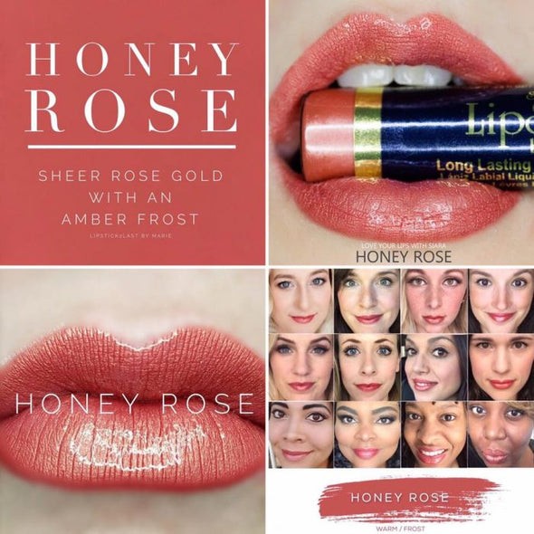 3 Pack, LipSense by SeneGence Long Lasting Liquid Lip Color Honey Rose  0.25oz