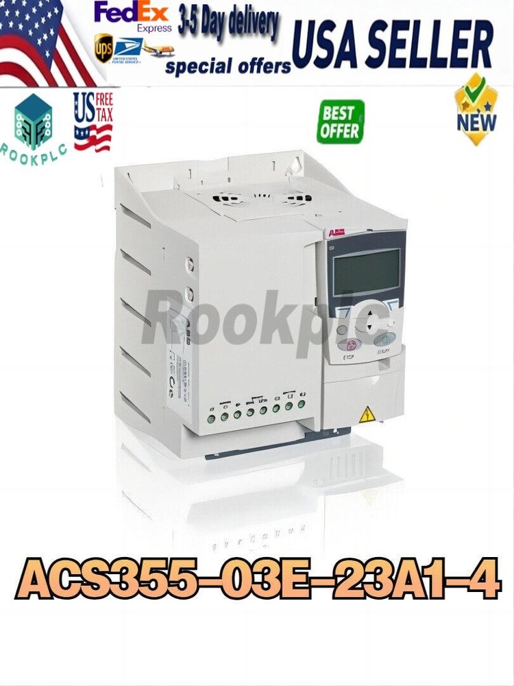 ACS355-03E-23A1-4 ABB Inverter Pn 11kW, I2n 23.1A IP20 【New and Sealed】No Keypad