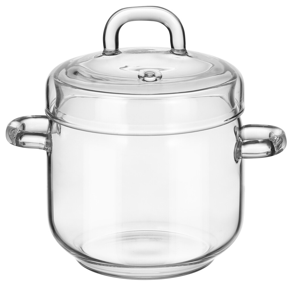 Stovetop Safe Glass Saucepan for Cooking Stews Fruits and Appetizers