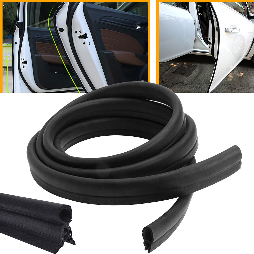 Rubber Seal Shape U Protector Bulb Weatherge Stripping Waterproof EPDM 12 ft