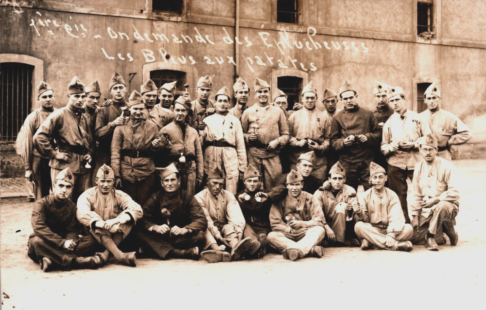 Military Group of Soldiers Portrait Vintage RPPC C259