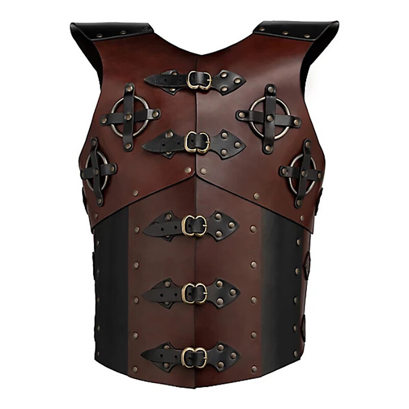 Medieval Men Body Armour Buckle Breastplate Gladiator Viking Warrior Armor Vest