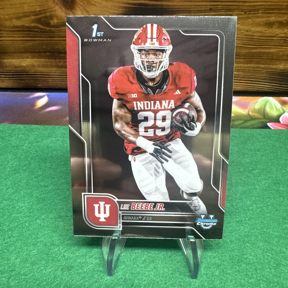 2025 Bowman Chrome University Football #170 Lee Beebe Jr., Indiana