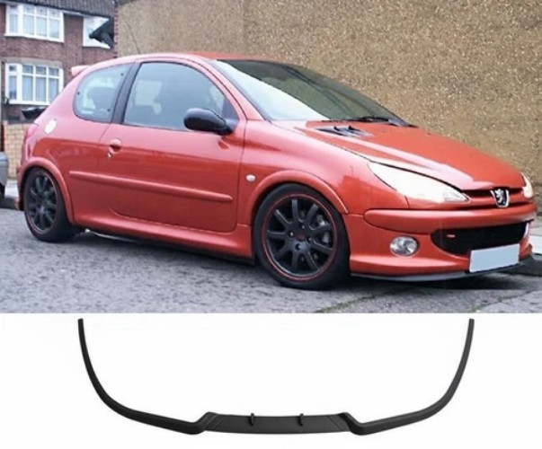 For Peugeot 206 and CC Front Bumper Spoiler Lip Splitter Valance