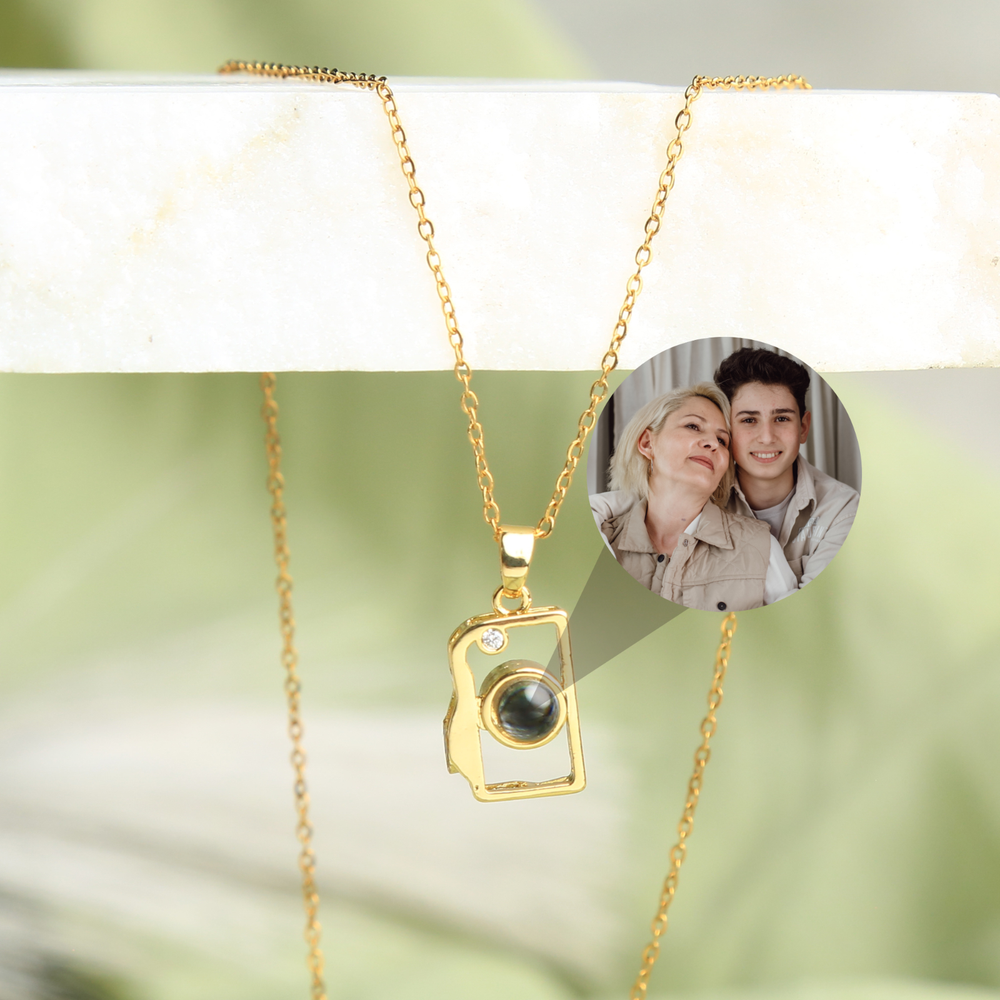 Custom Photo Projection Necklace with Personalized Picture Inside