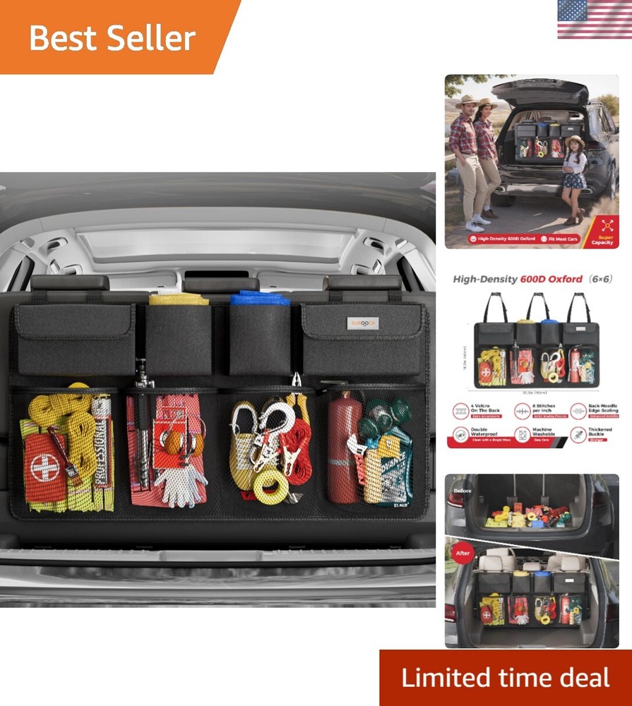 3rd Gen Car Trunk Organizer with 7 Upgrades – Super Capacity Storage