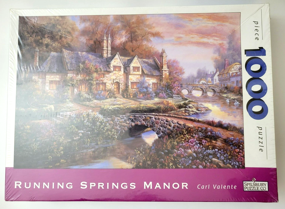 Running Springs Manor 1000 Piece Puzzle Art by Carl Valente No.3437