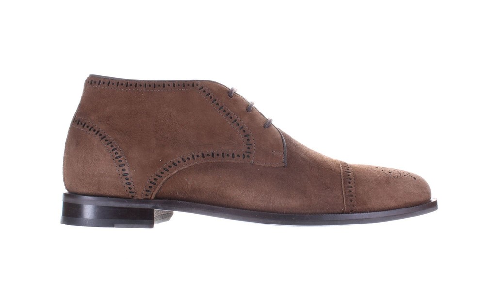 Marc Joseph Mens Allen St Brown Ankle Boots Size 8.5