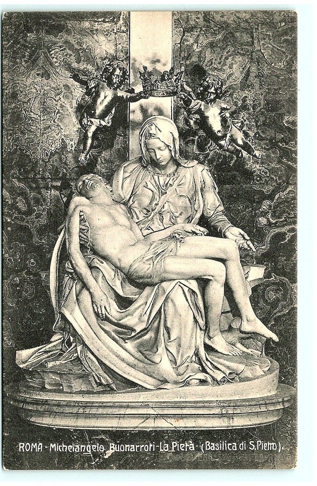 Vintage postcard ROMA Michelangelo Buonarroti La Pieta S03-7800