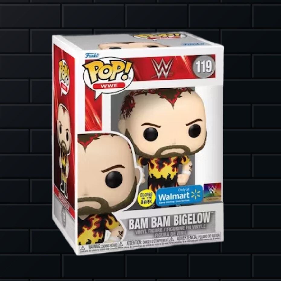 WWE Bam Bam Bigelow Glow Exclusive Funko Pop 119