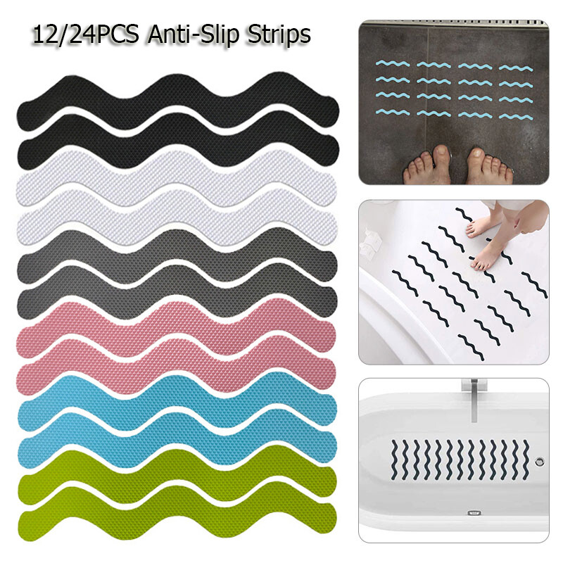 Non Slip Shower Safety Strips Bath Mat Grip Tape Anti Skid Floor Stickers