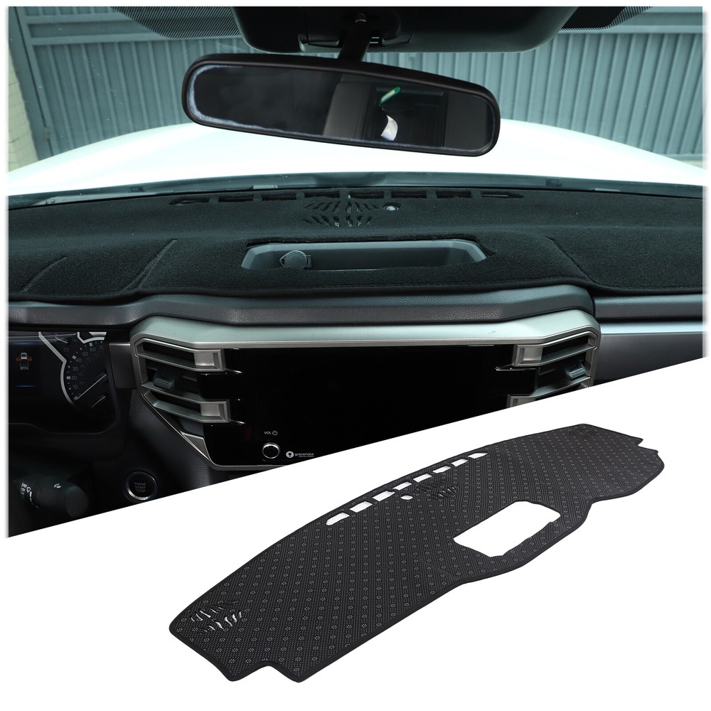 Central Dashboard Sun Protector Black Mat Cover for 2022-2023 Toyota Tundra