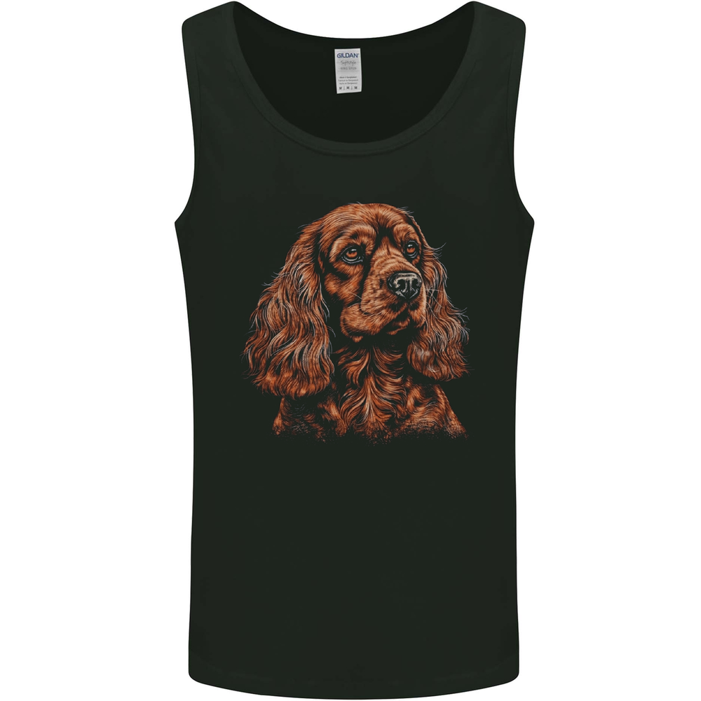 A Cute Cocker Spaniel Dog Mens Vest Tank Top
