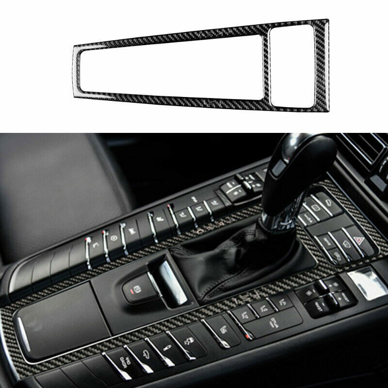 Carbon Fiber Gear Shift Frame Cover Trim for Porsche Macan 2015-2021