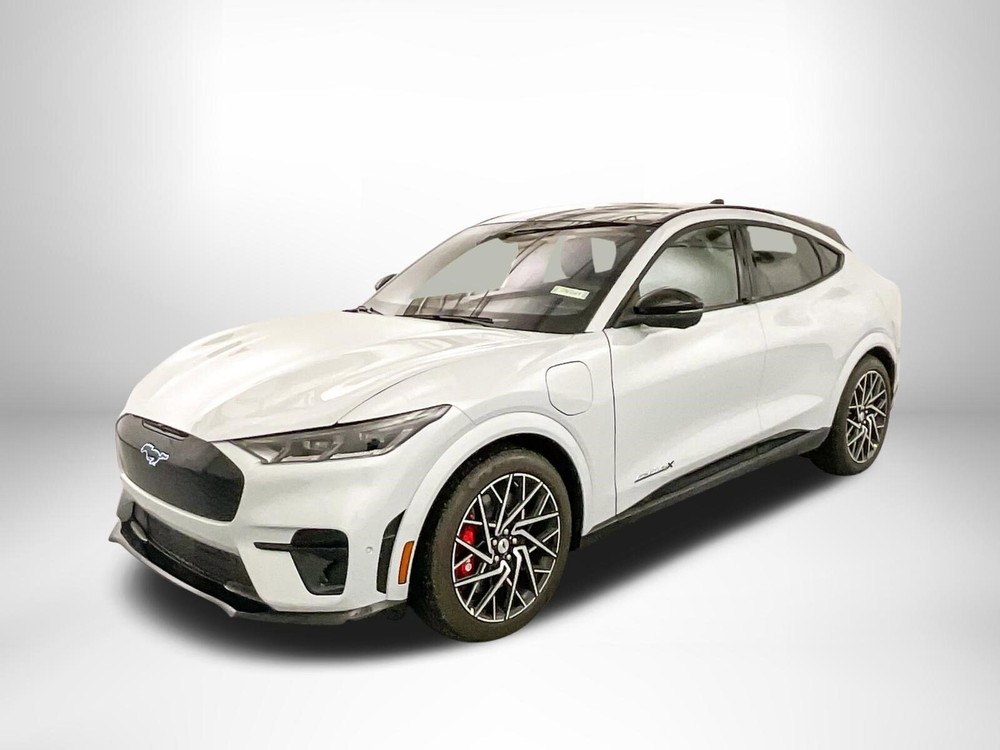 2023 Ford Mustang Mack-E GT white  POSTER 24 X 36 INCH