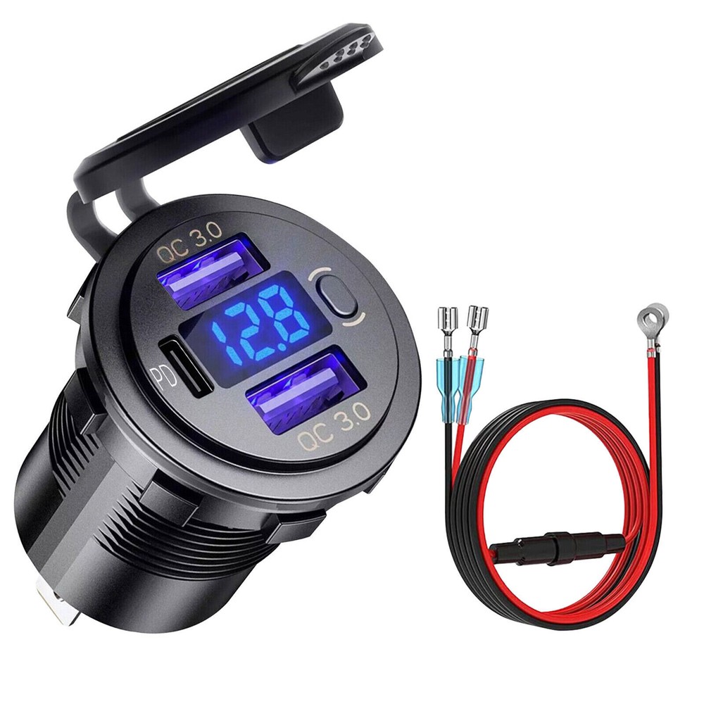 Brand New 12V-24V Car Charger for Boart RV ATV and UTV Vehicles