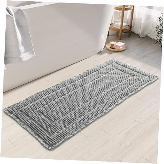 Luxury Non-Slip Waffle Bath Mat Machine Washable Soft Absorbent
