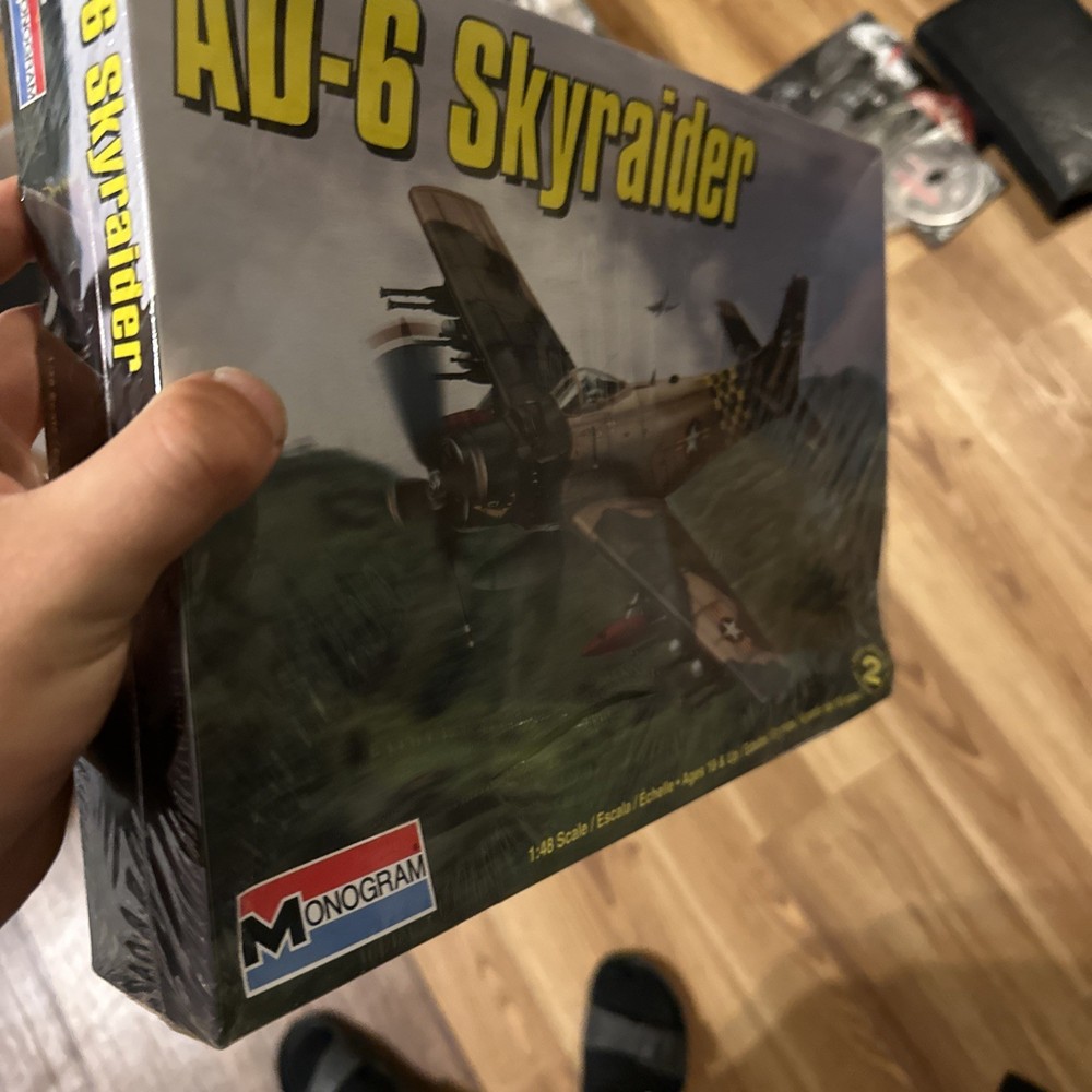 1:48 Scale Monogram AD-6 Skyraider Plastic Model Kit 85-5312