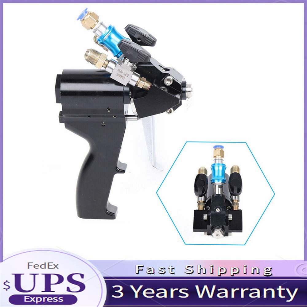 Upgraded Black P2 PU Foam Spray Gun with Air Purge US Shipping