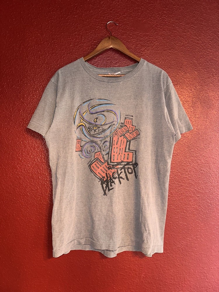 Vintage 90’s Reebok Blacktop Basketball Single Stitch Graphic T Shirt Size L