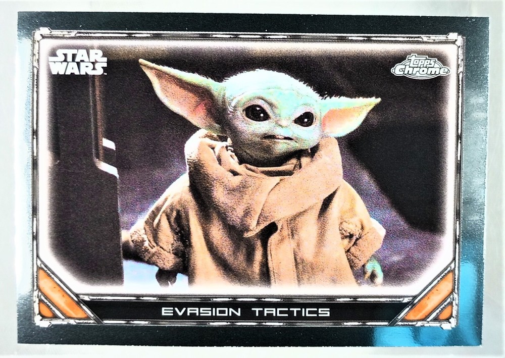 Topps Chrome Star Wars The Mandalorian Base Card S1-36 EVASION TACTICS See Pics!
