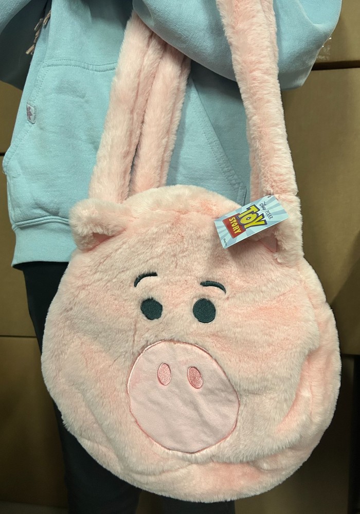 Disney Pixar Toy Story Hamm Pig Plush#2 Handbag with Zipper New With Tag