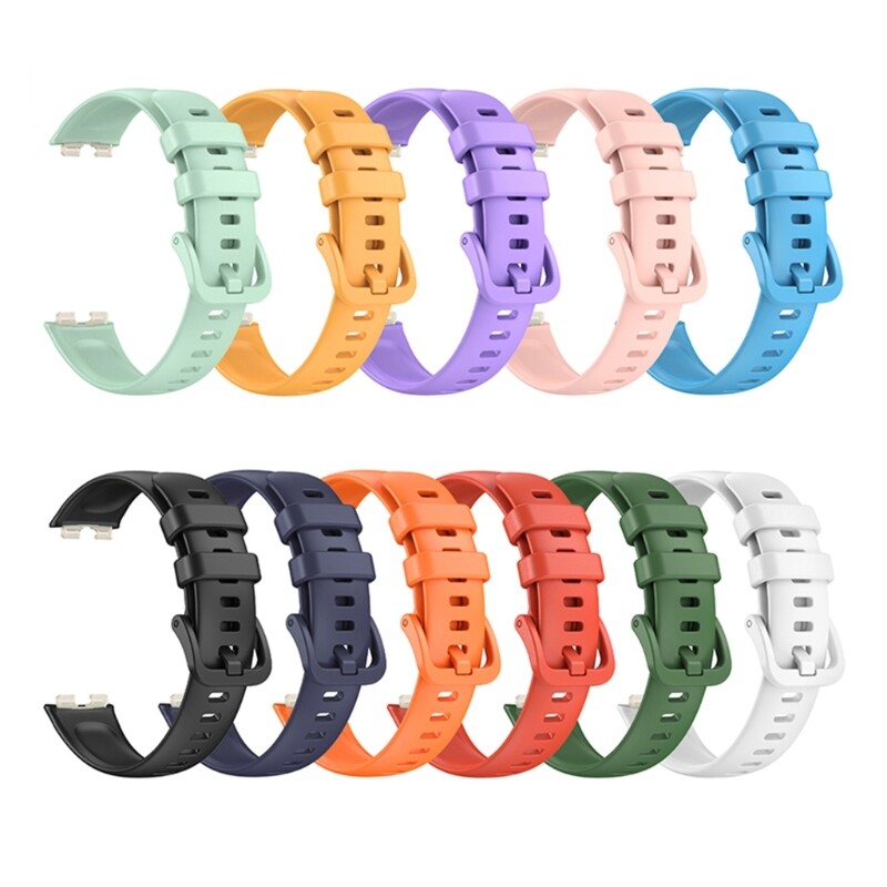 Silicone Adjustable Strap Fit for Band 8 Smartwatch Wristband Belt-Loop