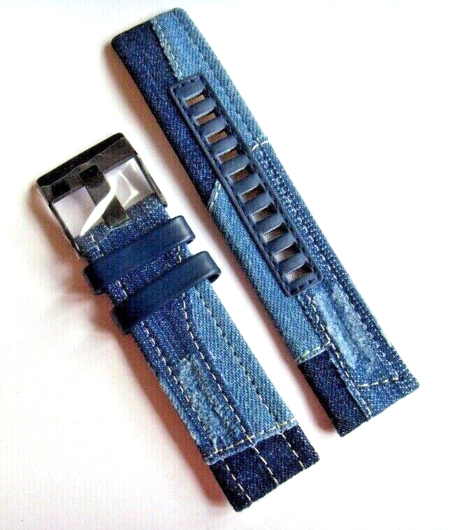 Diesel Ironsid Original Spare Band Leather Textile DZ4397 Watch Jean 24 MM