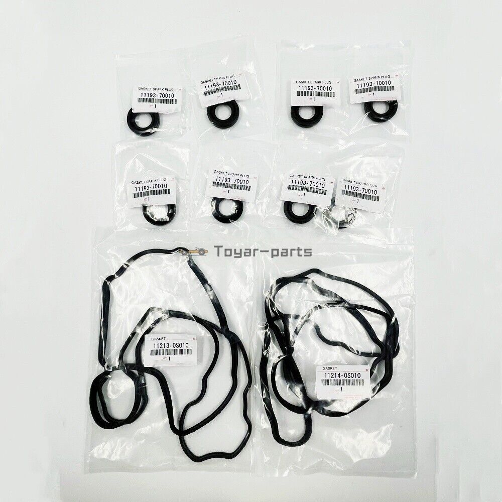 For TOYOTA TUNDRA SEQUOIA V8 VALVE COVER GASKET WITH SPARK PLUG TUBE