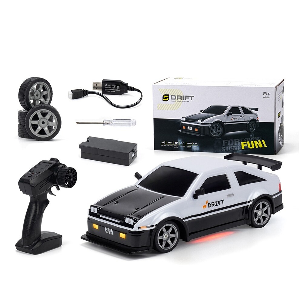 1:16 Scale 25KM/H 4WD RC Drift Car with LED Lights for Kids