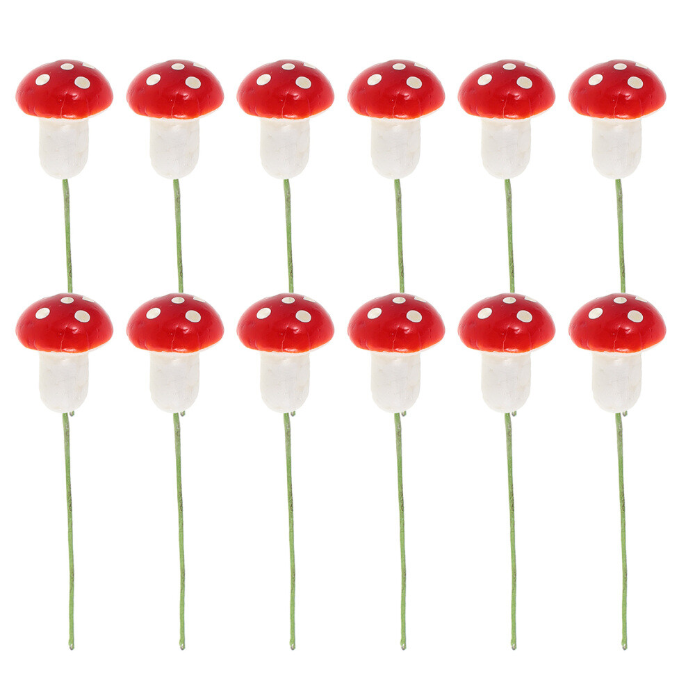 12 PCS Bestoyard Mushroom Christmas Tree Mushrooms DIY Decorations